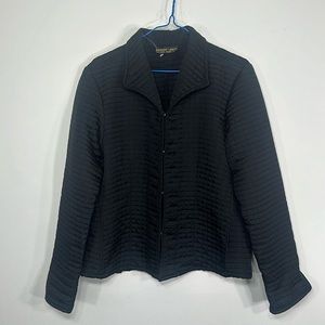 Vintage Robert Louis black quilted blazer size M/L